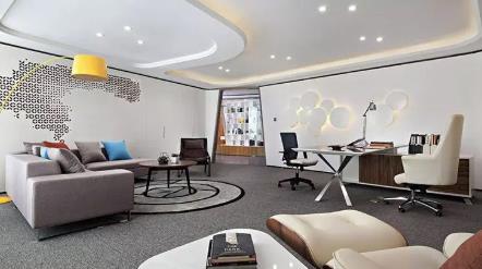 青島影像傳媒公司辦公室裝修設計創(chuàng)意圖